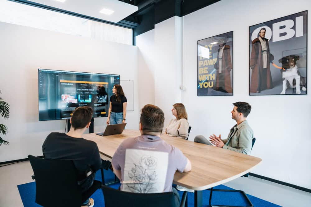 twize medewerkers in een meeting groot