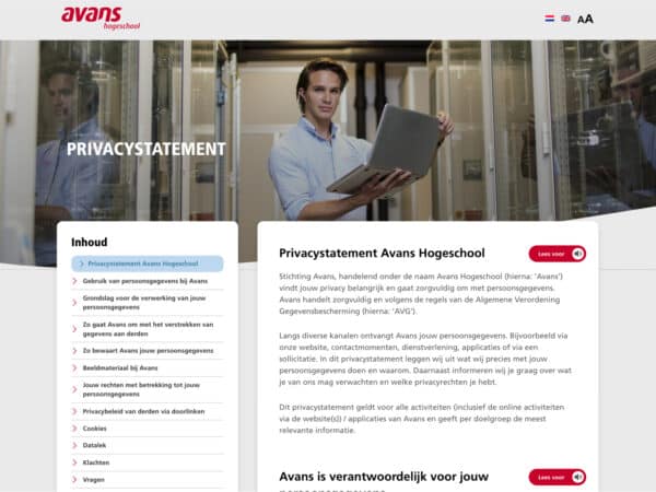 Avans Privacy Statement