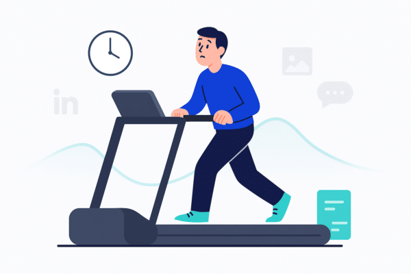 Demand generation - Man loopt op loopband