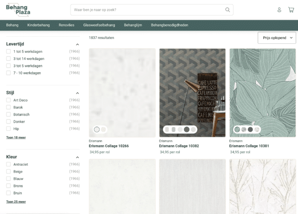 Behangplaza searchfilter